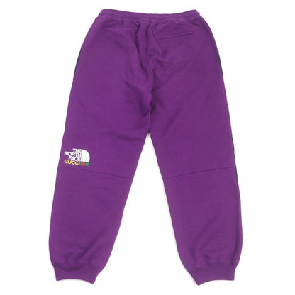Gucci THE North FACE 21AW 671463 Cotton Logo Print Sweatpants Easy Pants Purple