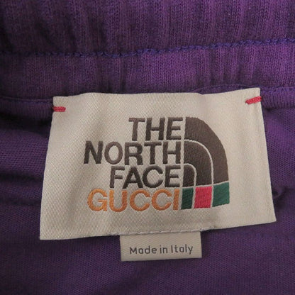Gucci THE North FACE 21AW 671463 Cotton Logo Print Sweatpants Easy Pants Purple
