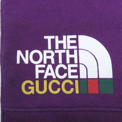Gucci THE North FACE 21AW 671463 Cotton Logo Print Sweatpants Easy Pants Purple
