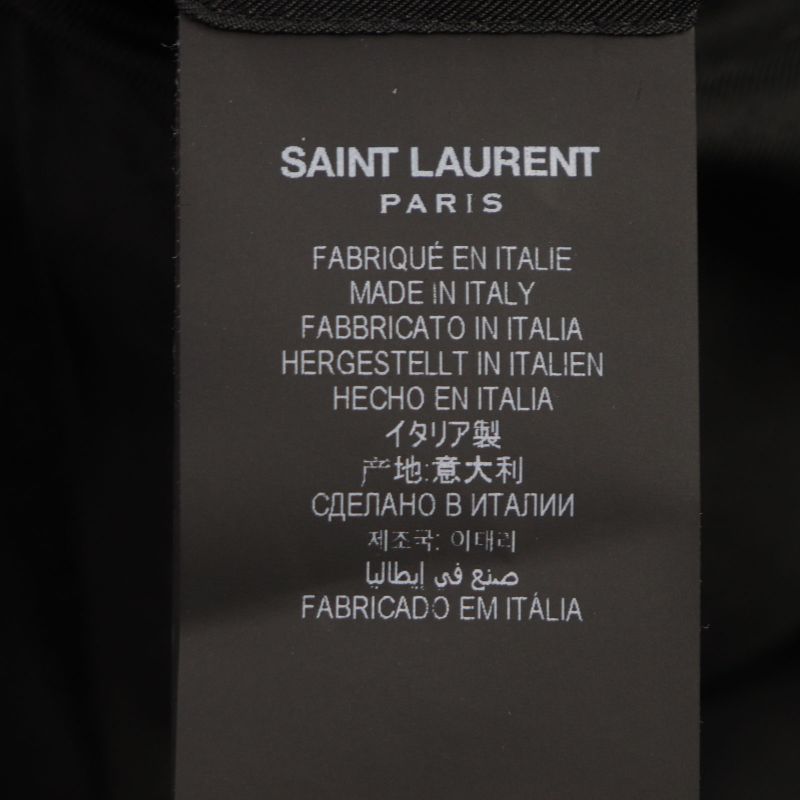 Saint Laurent Paris 2021 687349 Wool Lined 100% Silk Single Tailored Jacket