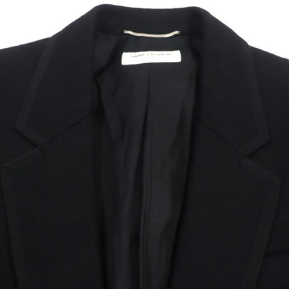 Saint Laurent Paris 2021 687349 Wool Lined 100% Silk Single Tailored Jacket