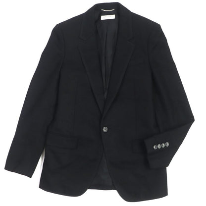 Saint Laurent Paris 2021 687349 Wool Lined 100% Silk Single Tailored Jacket
