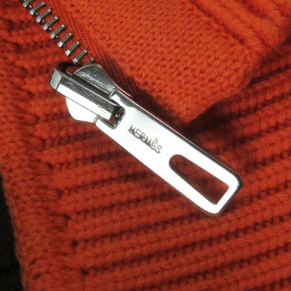 Hermes 2022 Reversible Zip-up Down Knit Blouson/hoodie H Pattern Down Jacket