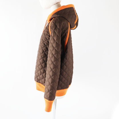 Hermes 2022 Reversible Zip-up Down Knit Blouson/hoodie H Pattern Down Jacket