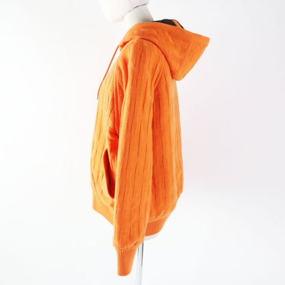 Hermes 2022 Reversible Zip-up Down Knit Blouson/hoodie H Pattern Down Jacket