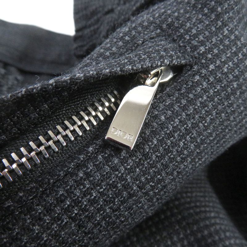 DIOR Homme 013c112a4789 Woven 100% Wool Easy Pants Chef Pants Tapered Pants