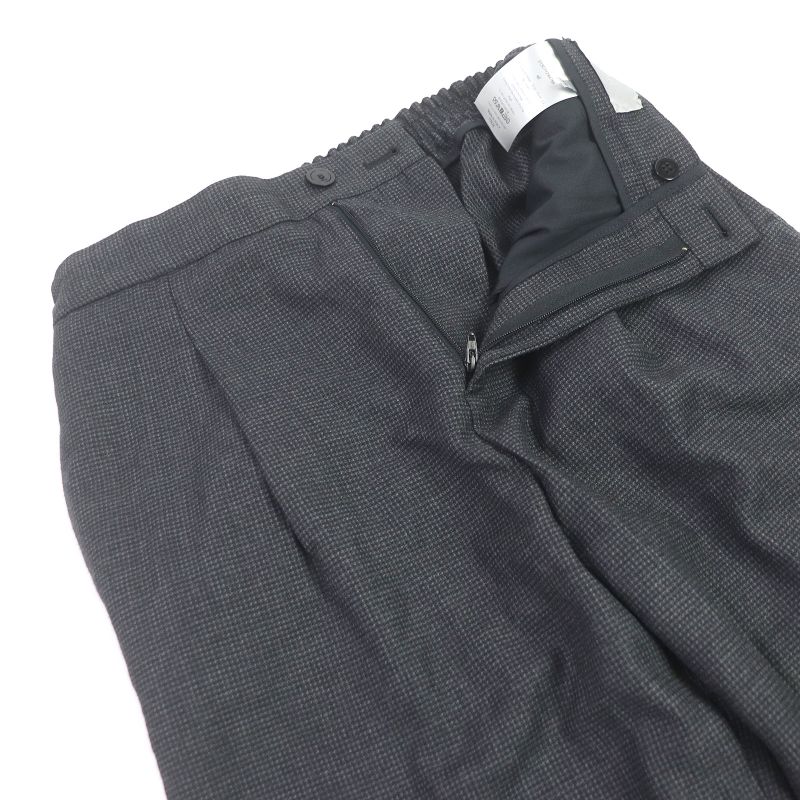 DIOR Homme 013c112a4789 Woven 100% Wool Easy Pants Chef Pants Tapered Pants