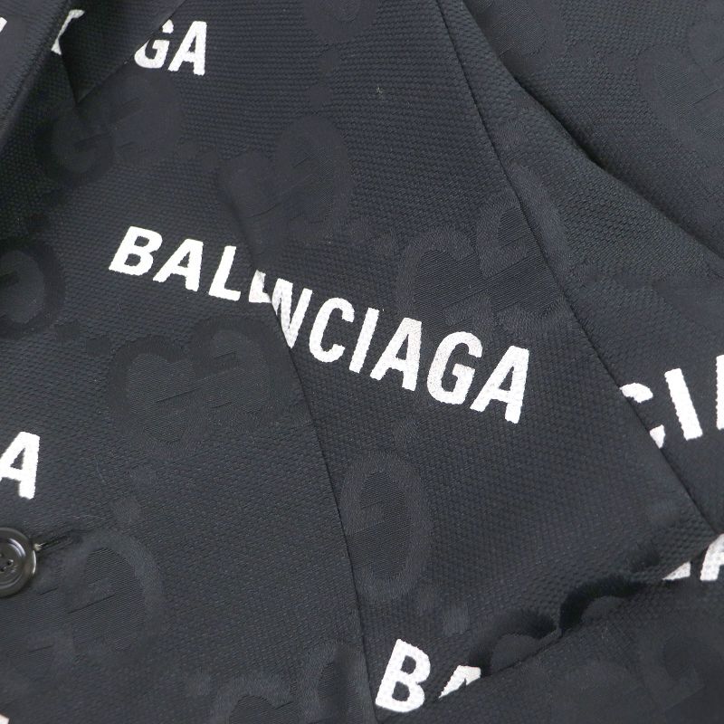 Gucci Balenciaga 21AW 676014 The Hacker Jumbo GG Jacket Hacker Project Tailored