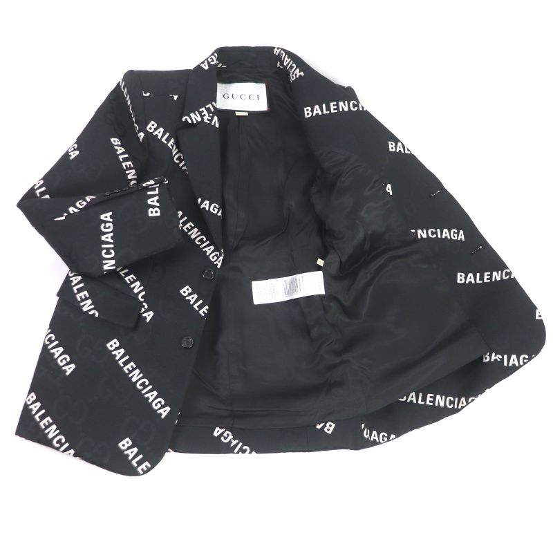 Gucci Balenciaga 21AW 676014 The Hacker Jumbo GG Jacket Hacker Project Tailored