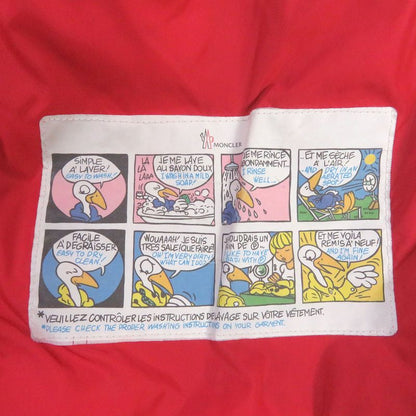 Moncler 18-19aw Montcla Logo Embroidery WZIP Hooded Down Jacket Red 2 Made In