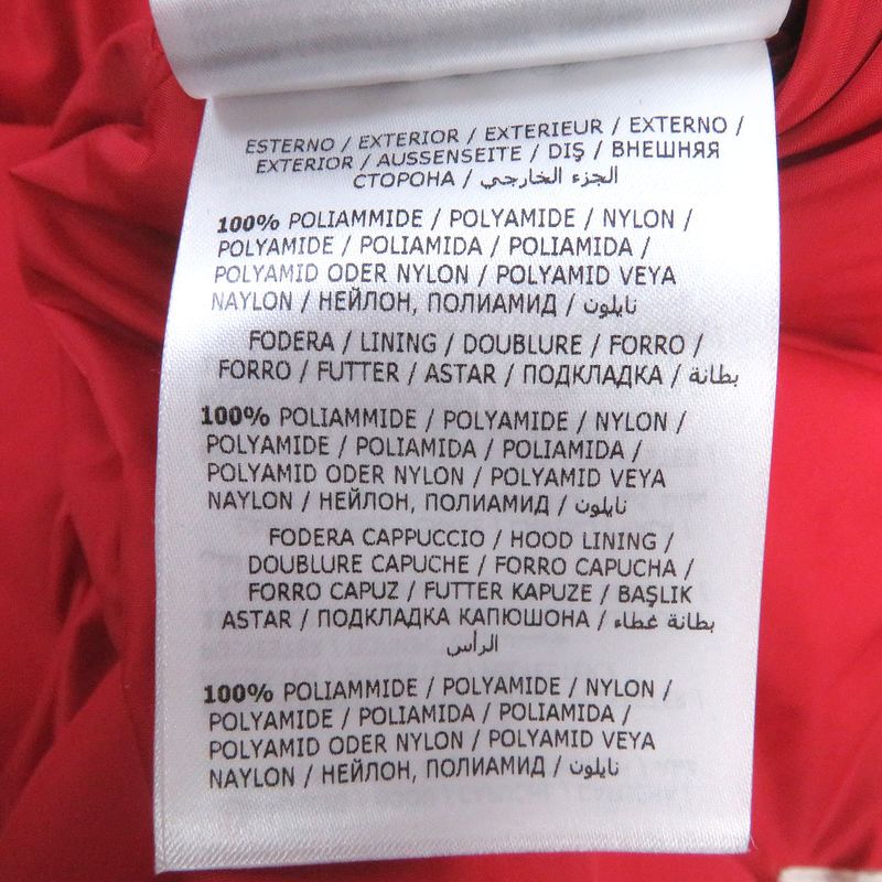 Moncler 18-19aw Montcla Logo Embroidery WZIP Hooded Down Jacket Red 2 Made In