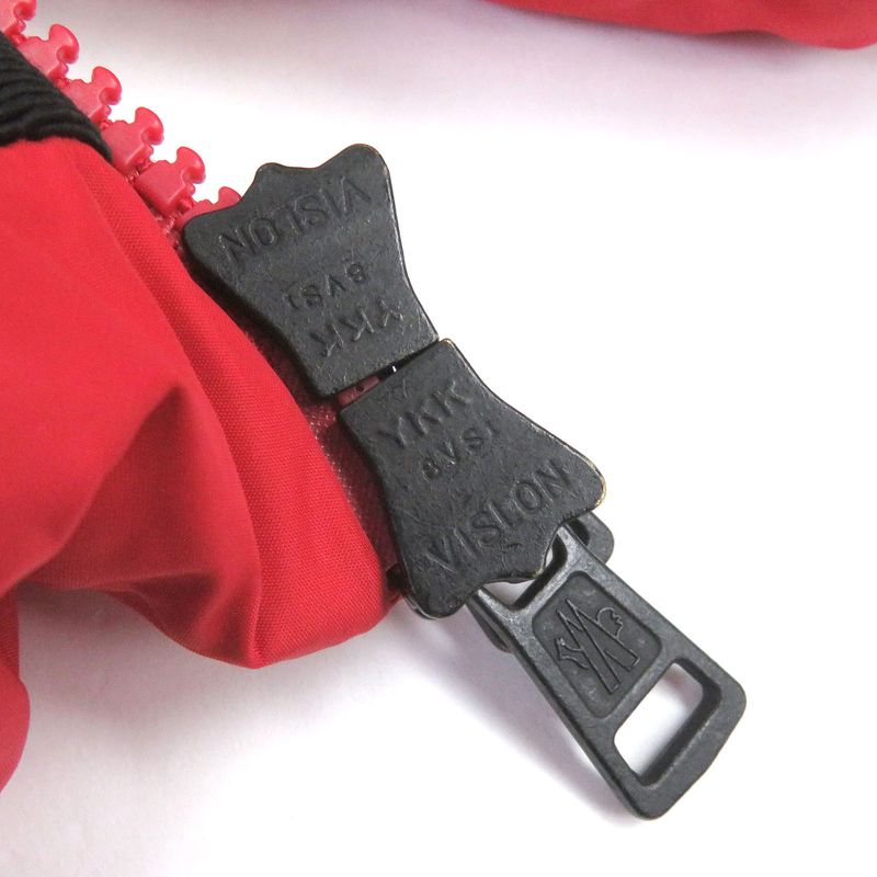 Moncler 18-19aw Montcla Logo Embroidery WZIP Hooded Down Jacket Red 2 Made In