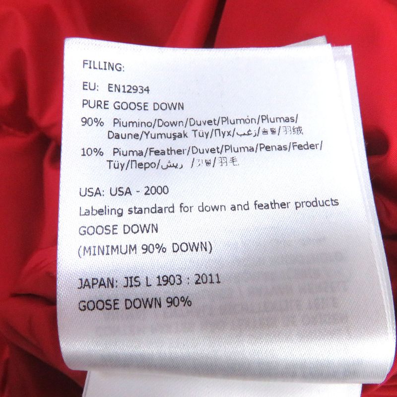 Moncler 18-19aw Montcla Logo Embroidery WZIP Hooded Down Jacket Red 2 Made In