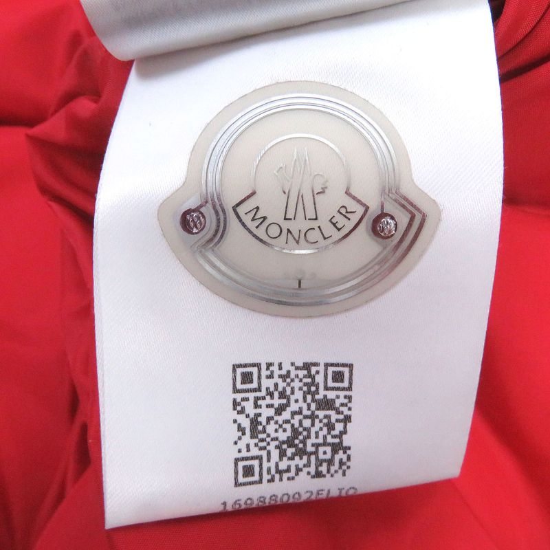 Moncler 18-19aw Montcla Logo Embroidery WZIP Hooded Down Jacket Red 2 Made In