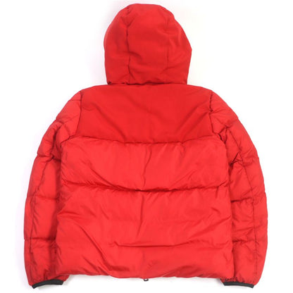 Moncler 18-19aw Montcla Logo Embroidery WZIP Hooded Down Jacket Red 2 Made In