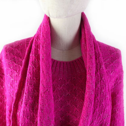 CHANEL P44135 Alpaca Blend Crew Neck Long Sleeves Design Knit With Coco Mark