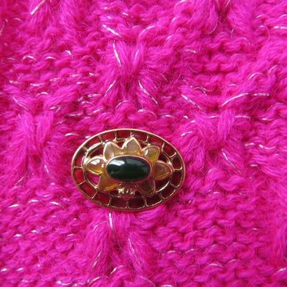 CHANEL P44135 Alpaca Blend Crew Neck Long Sleeves Design Knit With Coco Mark