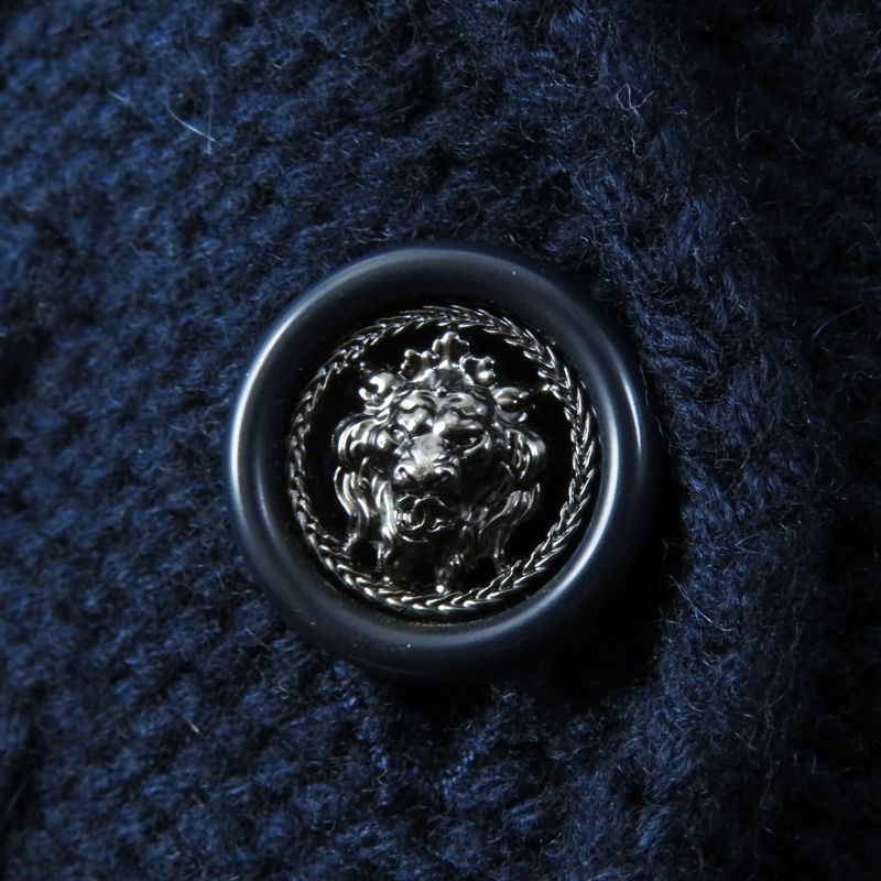 CHANEL P46489 100% Cashmere 4-pocket Cable Knit Cardigan With Camellia Brooch