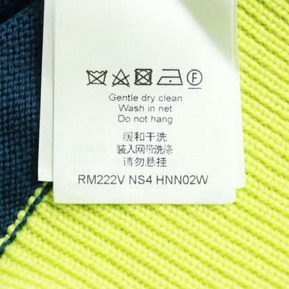 Louis Vuitton 22AW Hnn02w 100% Wool LV Logo Stitch High Gauge Crew Neck Bicolor