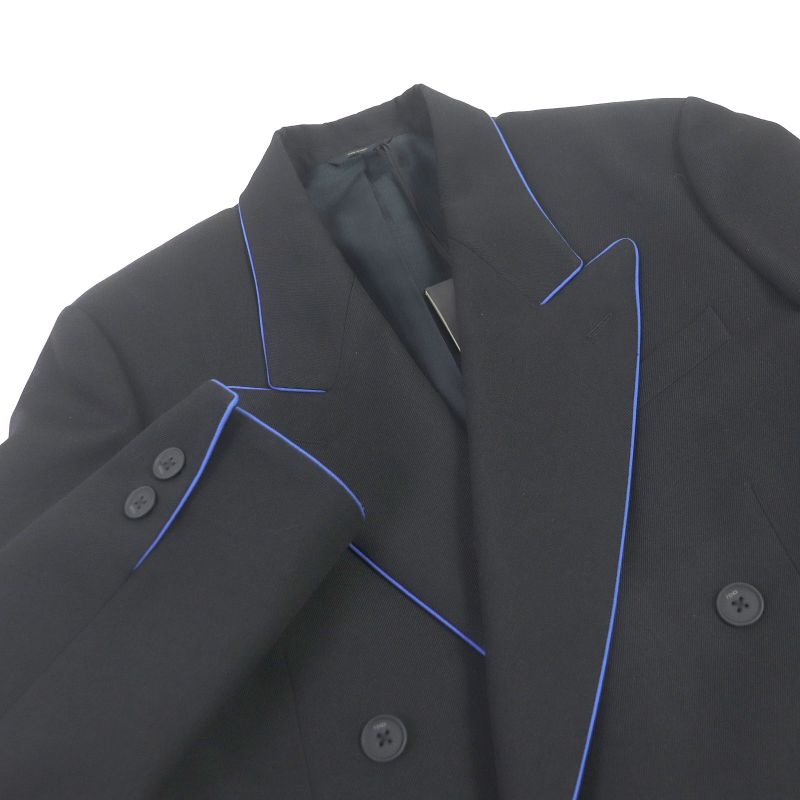 Fendi 2021 Fj0641 Double-breasted Gabardine Blazer Single Tailored Jacket