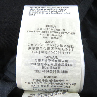 Fendi 2021 Fj0641 Double-breasted Gabardine Blazer Single Tailored Jacket