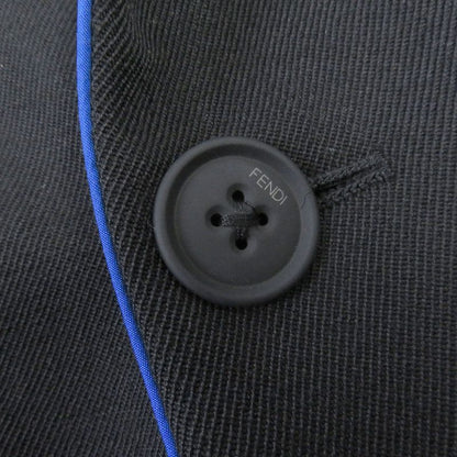 Fendi 2021 Fj0641 Double-breasted Gabardine Blazer Single Tailored Jacket