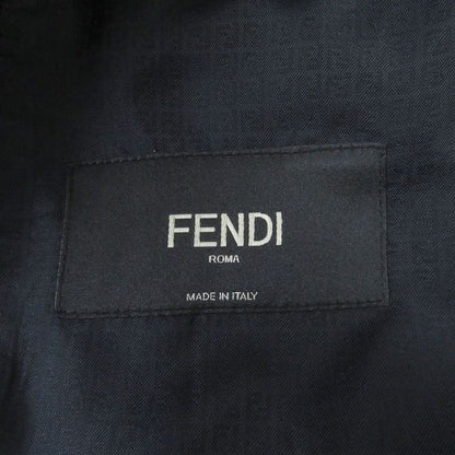 Fendi 2021 Fj0641 Double-breasted Gabardine Blazer Single Tailored Jacket