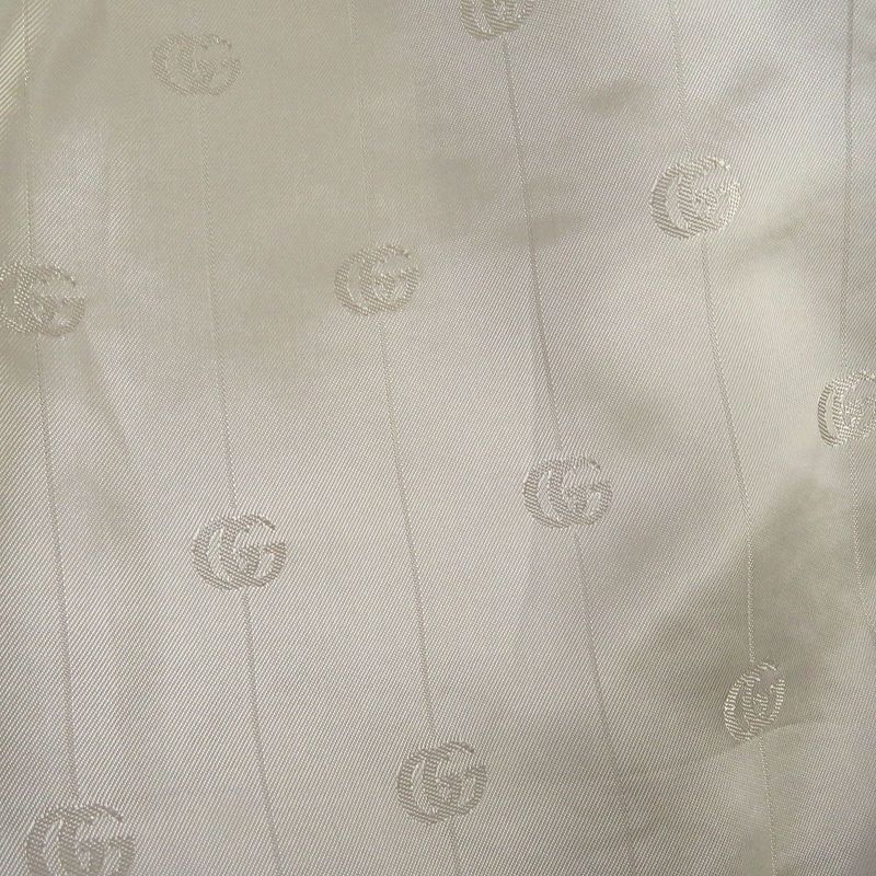 Gucci 623122 Wool Woven Pattern Wide Lapel Gold Button Single Bleather Tailored