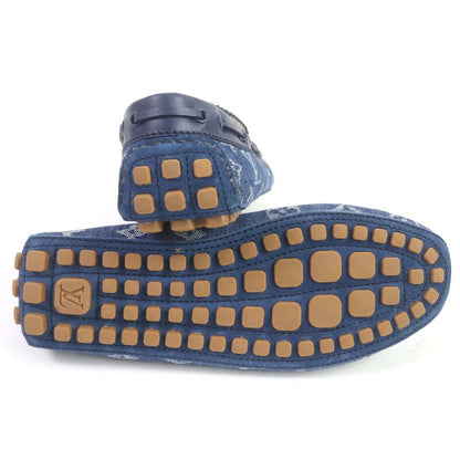 Louis Vuitton 2020 Arizona Line Monogram Denim Lined Mouton Moccasin Loafers