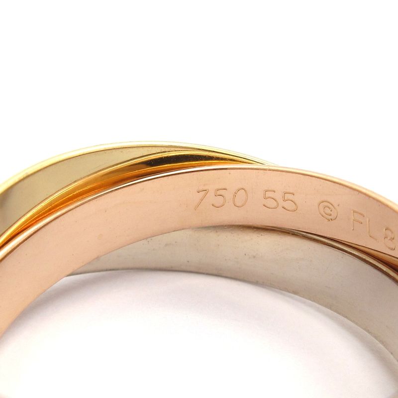 Cartier Ring 55 Trinity B4052755 18K Three-color