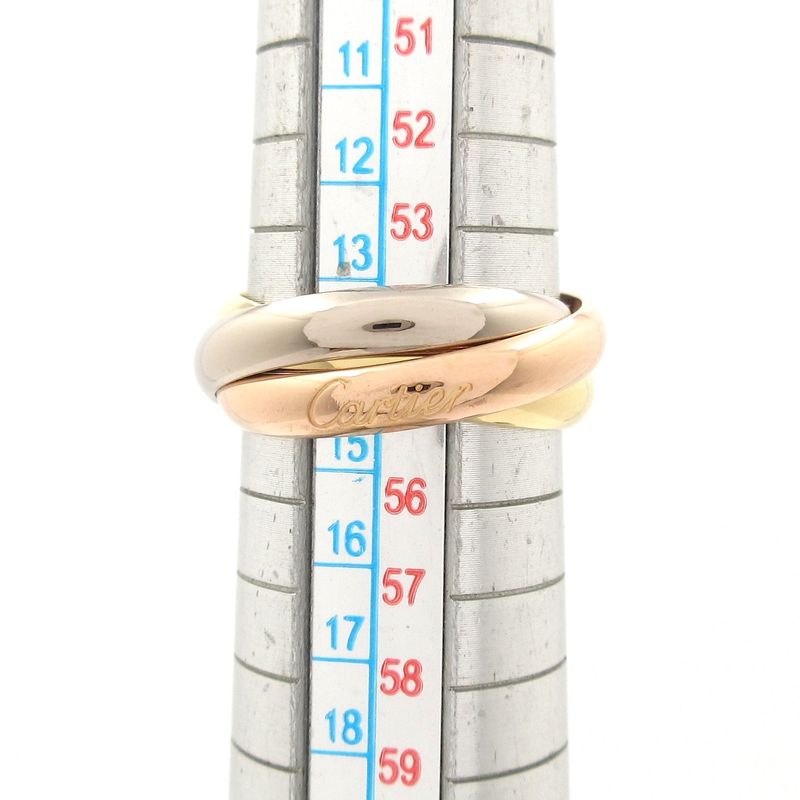 Cartier Ring 55 Trinity B4052755 18K Three-color