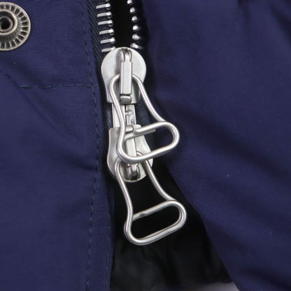 Gucci 598728 Ggmonogram Cut Line Hooded WZIP Down Jacket Orange Navy 46 Made In