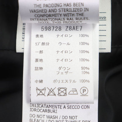 Gucci 598728 Ggmonogram Cut Line Hooded WZIP Down Jacket Orange Navy 46 Made In