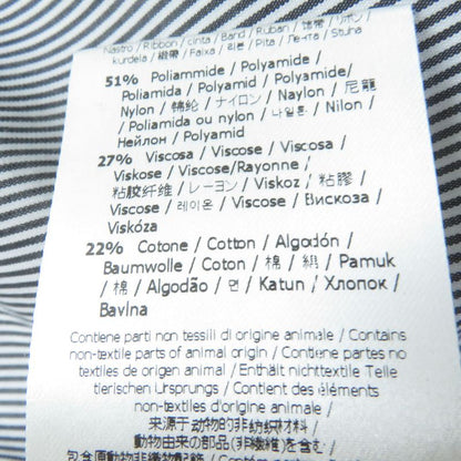 Fendi 2020 Wide Sleeve Striped Long Sleeve Shirt With Lace Black Gray 36 Made