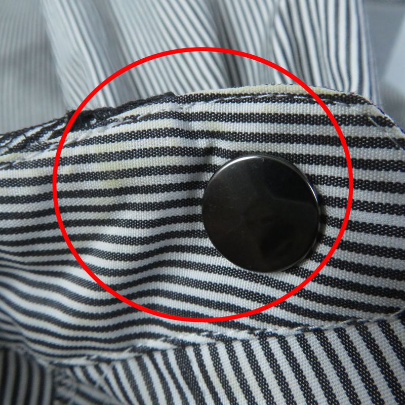 Fendi 2020 Wide Sleeve Striped Long Sleeve Shirt With Lace Black Gray 36 Made