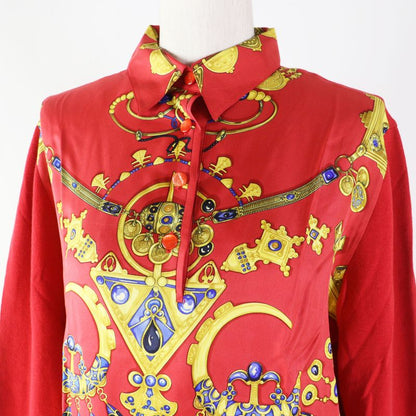 Hermes Parures Des Sables Desert Accessories Silk And Cashmere-blend Twill