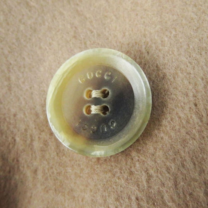 Gucci 2019 325072 100% Wool Double Breasted Jacket/coat Beige 36 Made In Italy