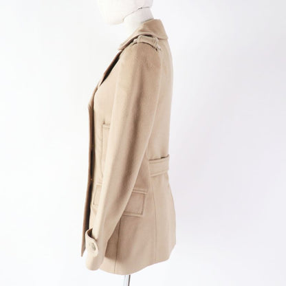 Gucci 2019 325072 100% Wool Double Breasted Jacket/coat Beige 36 Made In Italy