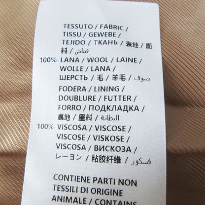 Gucci 2019 325072 100% Wool Double Breasted Jacket/coat Beige 36 Made In Italy