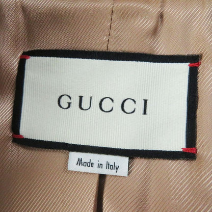 Gucci 2019 325072 100% Wool Double Breasted Jacket/coat Beige 36 Made In Italy