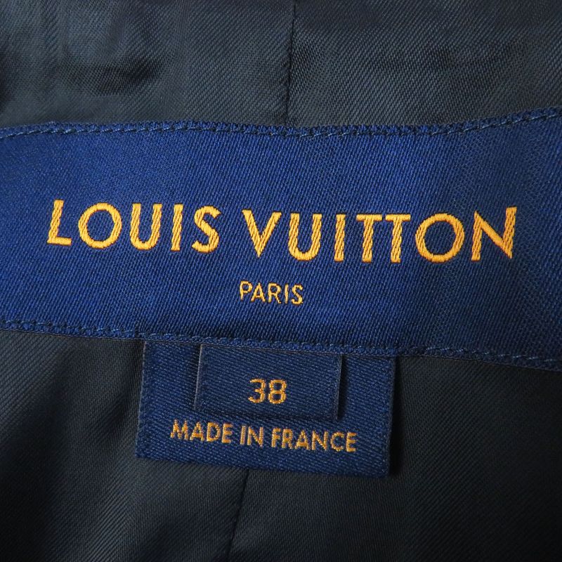 Louis Vuitton 18AW Silk Blend Beautiful Silhouette Belted Coat Purple 38 With