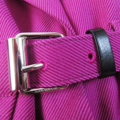 Louis Vuitton 18AW Silk Blend Beautiful Silhouette Belted Coat Purple 38 With