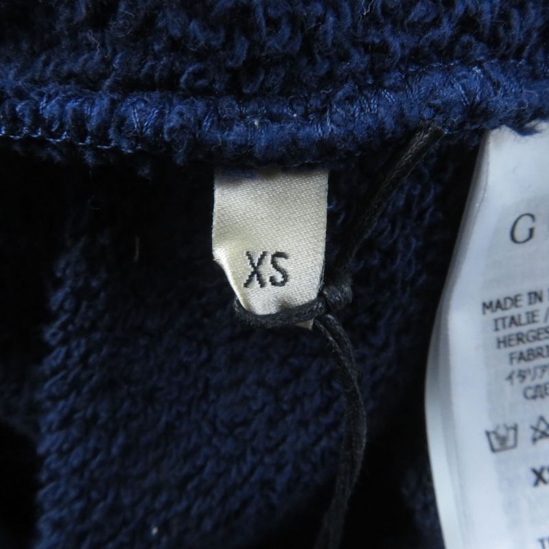 Gucci 23SS 717427 100% Cotton Interlocking G WOOF Print Pullover Hoodie Navy XS