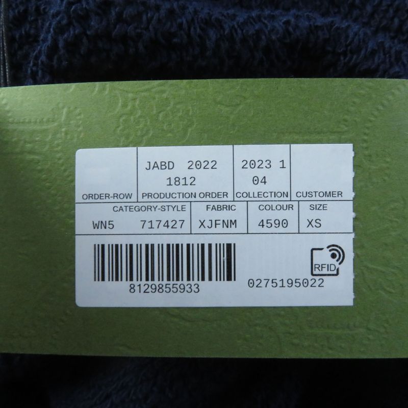 Gucci 23SS 717427 100% Cotton Interlocking G WOOF Print Pullover Hoodie Navy XS