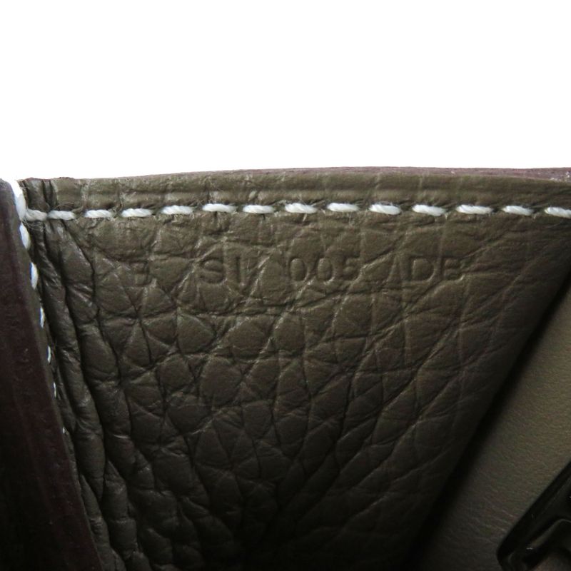 Hermes Arsan 31 Etoupe Silver Hardware Taurillon Clemence Shoulder Bag With Box