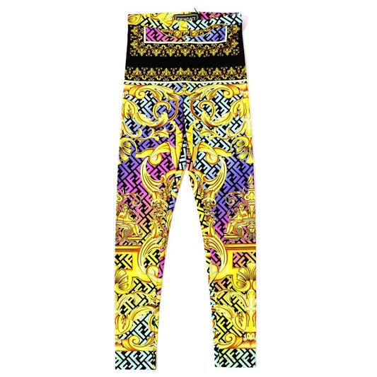 Fendi Versace Fendi Versace 22SS 1004962 Fendace Baroque Leggings Spats