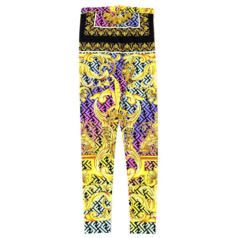 Fendi Versace Fendi Versace 22SS 1004962 Fendace Baroque Leggings Spats
