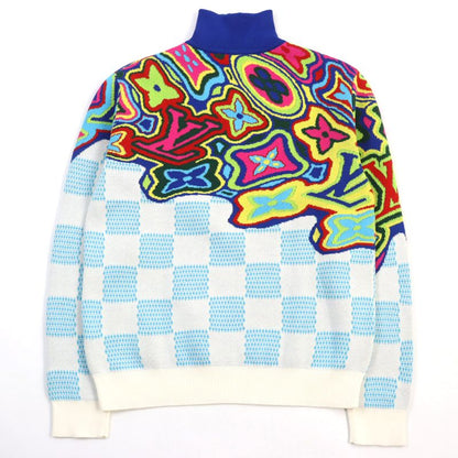 Louis Vuitton 21SS Hkn79w Distorted Monogram Damier Half-zip High Neck Light