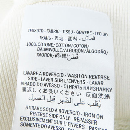 Gucci 19AW 469251 100% Cotton Hoodie With Front Print Ivory XS Made In Italy