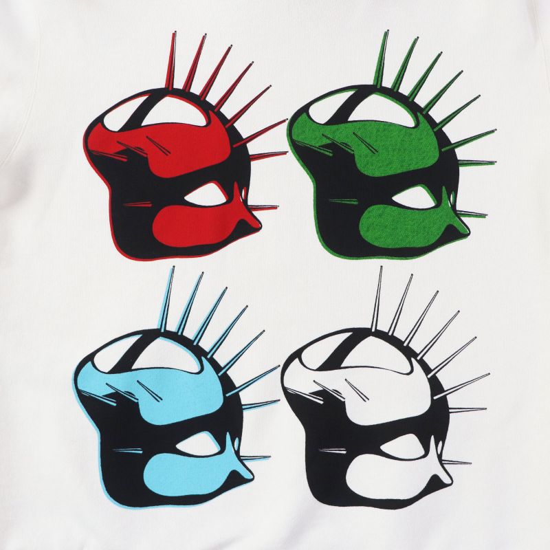 Gucci 19AW 469251 100% Cotton Hoodie With Front Print Ivory XS Made In Italy